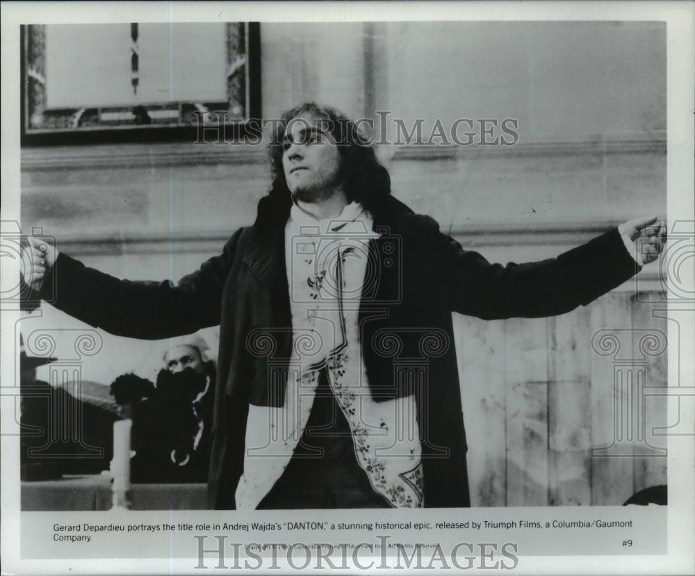1983 Press Photo Gerard Depardieu star in the title role in Danton. - mjp09332 - Historic Images