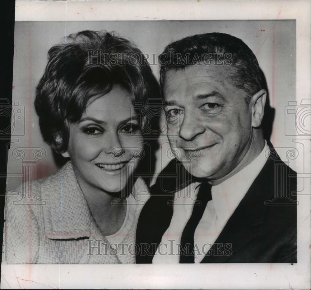 1966 Producer David Susskind and Joyce Davidson, married in Virginia-Historic Images