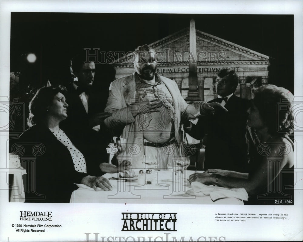 1990 Brian Dennehy in a scene from The Belly of an Architect. - Historic Images