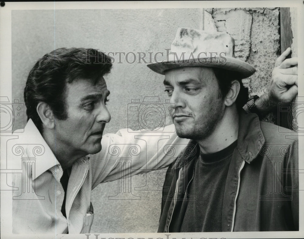 1979 Press Photo Mike Connors and George DiCenzo in High Midnight, on CBS. - Historic Images