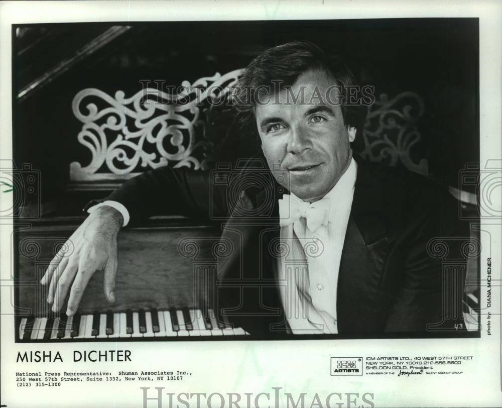 1985 Misha Dichter classical pianist to perform at Riverside Theater-Historic Images