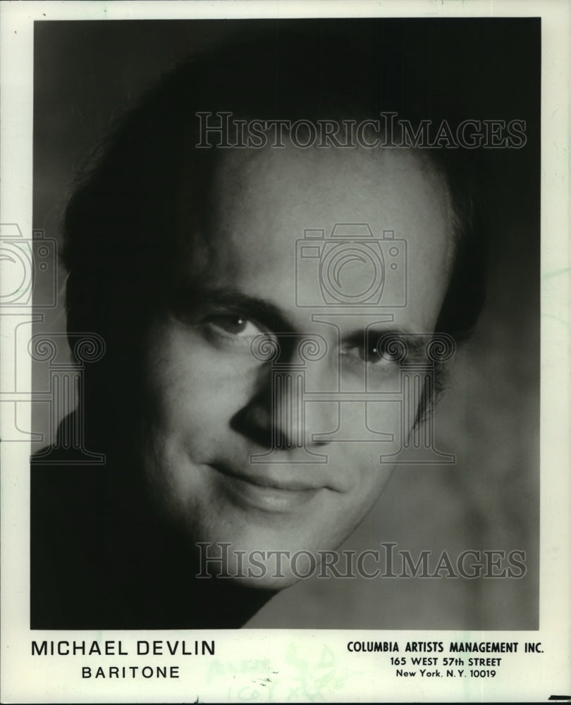 1987, Michael Devlin, bass-baritone opera singer. - mjp09446 - Historic Images