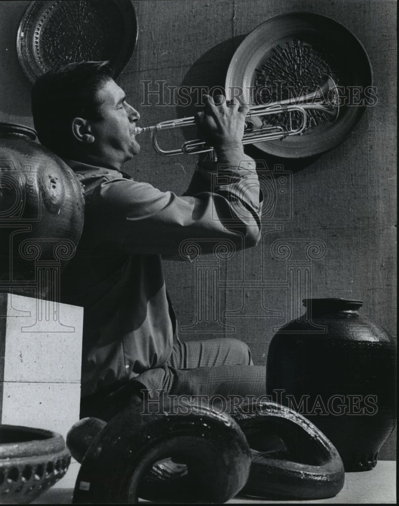 1969 Ron Devillers, Milwaukee trumpeter. - Historic Images