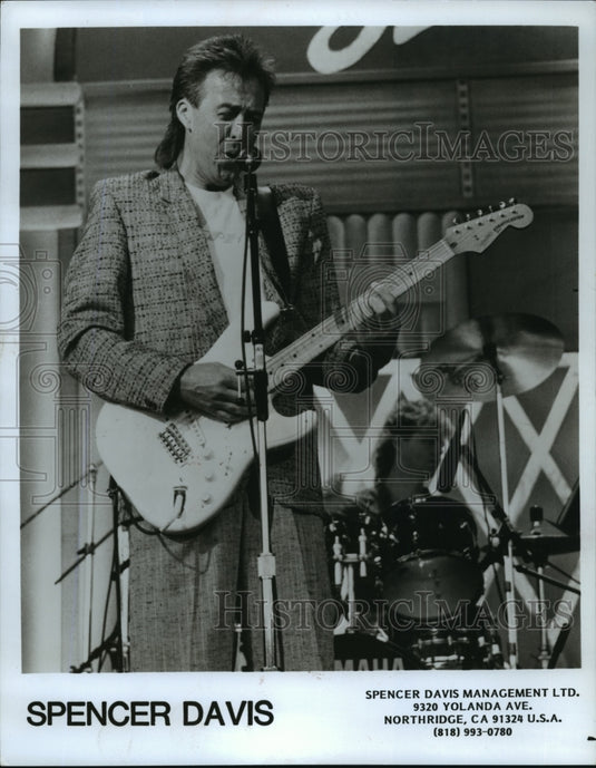 1989, Spencer Davis, Welsh rock singer, songwriter and musician. - Historic Images