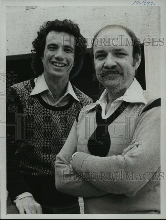 1974 Press Photo David Davis, Lorenzo Music for "Rhoda" Comedy Series CBS TV - Historic Images