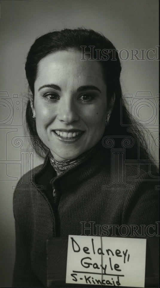1980, Gayle Delaney, author of Living Your Dreams, during interview. - Historic Images