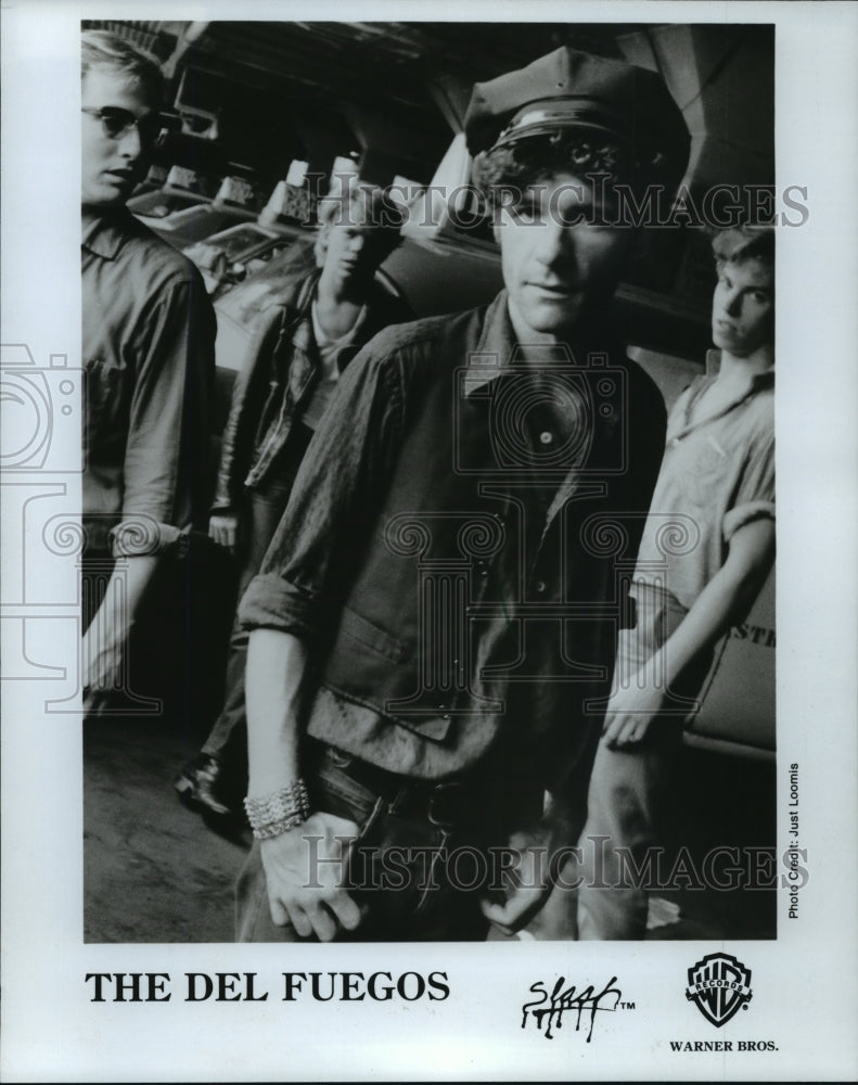 1985 Press Photo The Del Fuegos, Woody Giessmann, Warren Zanes, Dan Zanes - Historic Images