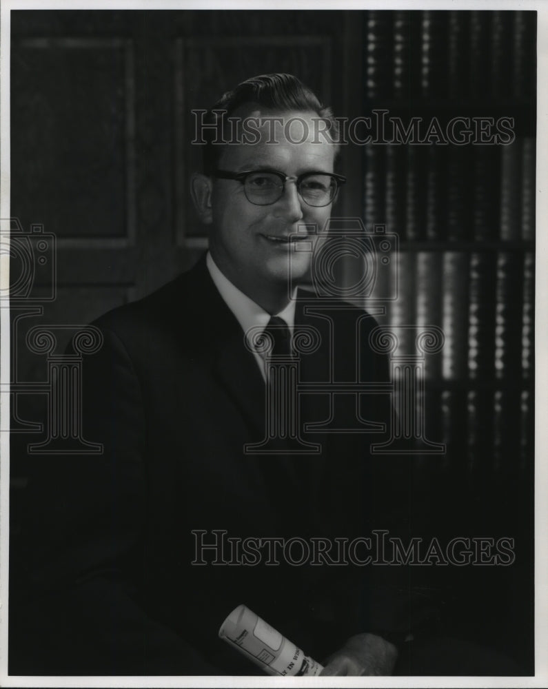 1966, Elliott Douck, newscaster for WTMJ-TV. - mjp09632 - Historic Images