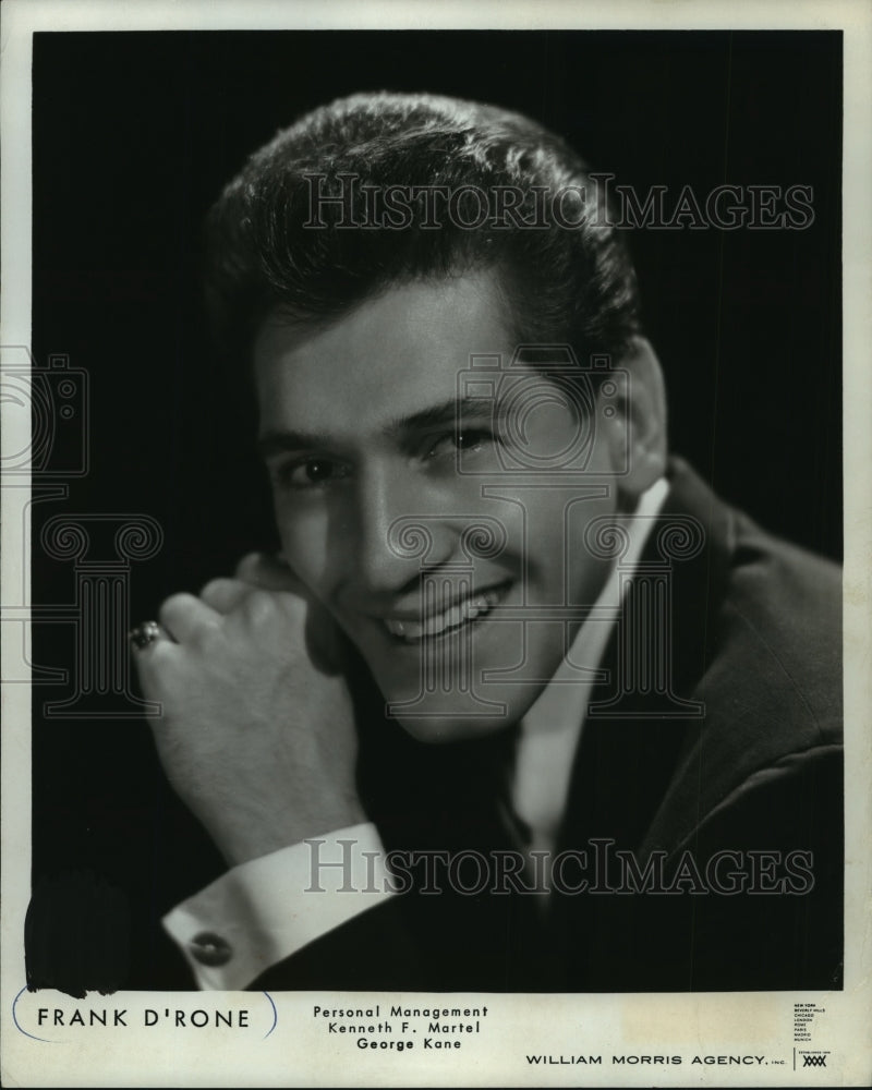 1968 Press Photo Frank D&#39;Rone, jazz singer and guitarist. - mjp09763-Historic Images