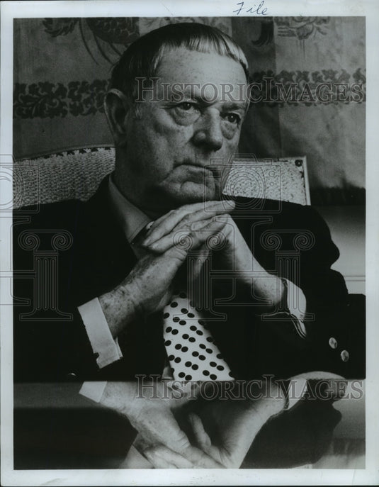 1978, Author Erskine Caldwell of "Tobacco Road" & "God's Little Acre" - Historic Images