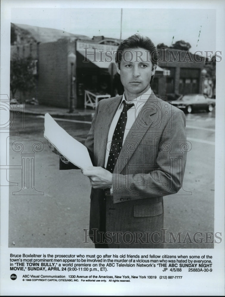1988, Actor Bruce Boxleitner in "The Town Billy" ABC TV Movie - Historic Images