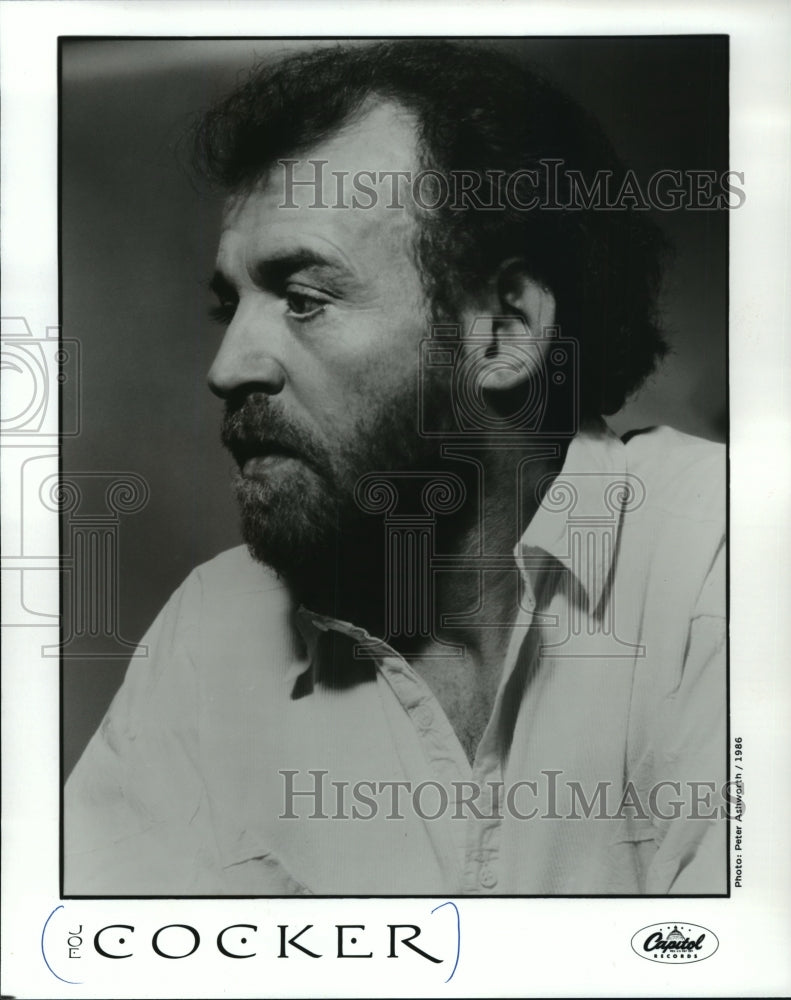 1986 Press Photo Joe Cocker - mjp09857 - Historic Images