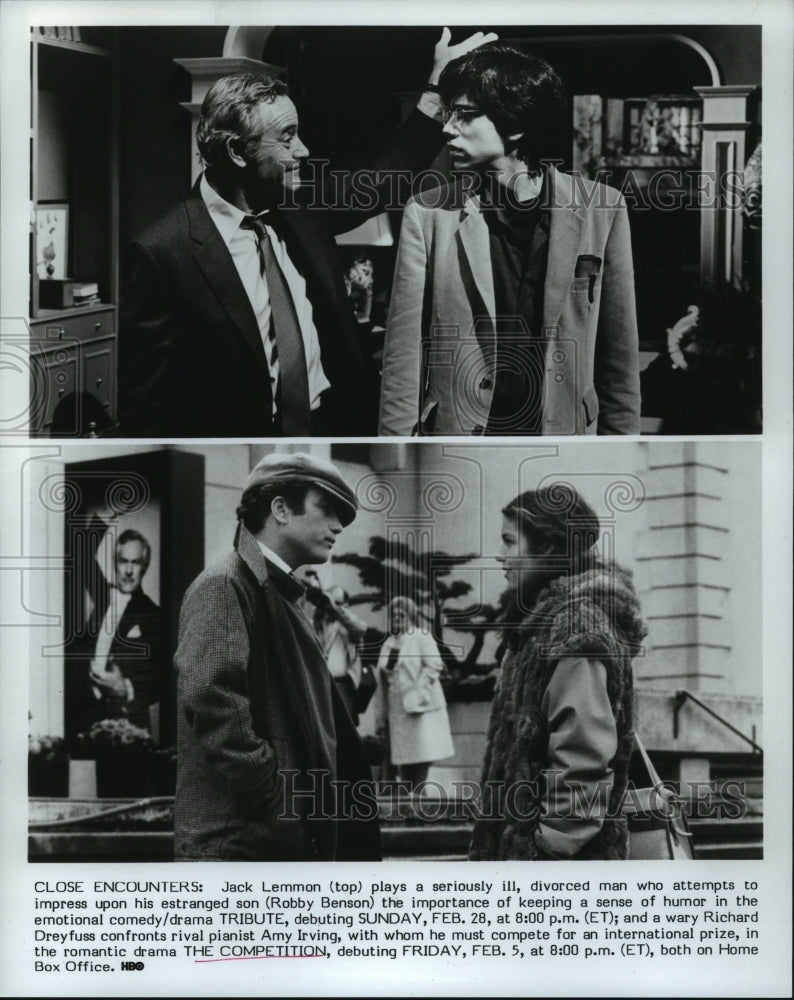 1982, Jack Lemmon, Robby Benson, Richard Dreyfuss "The Competition" - Historic Images