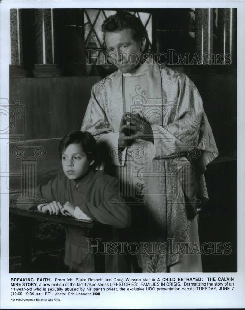 1994 Press Photo Blake Bashoff &amp; Craig Wasson in A Child Betrayed, on HBO.- Historic Images
