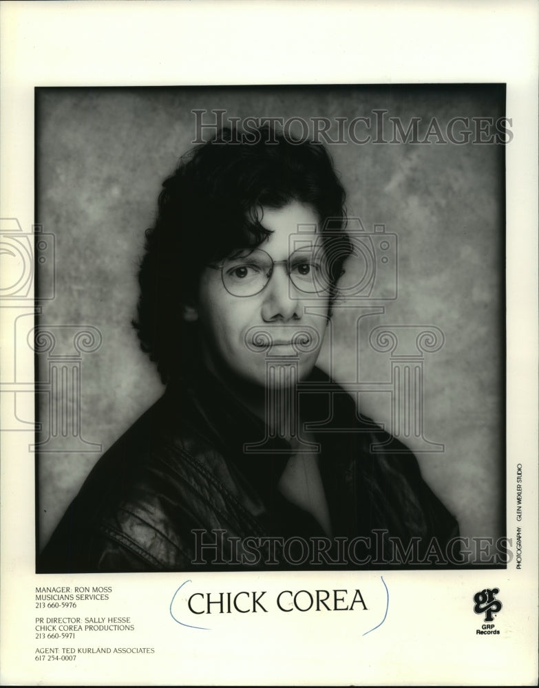 1987, Pianist Chick Corea - mjp09974 - Historic Images