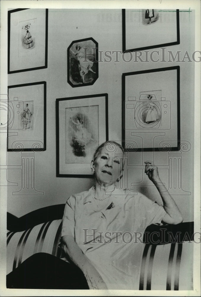 1986 Press Photo Choreographer Agnes de Mille - mjp10032- Historic Images