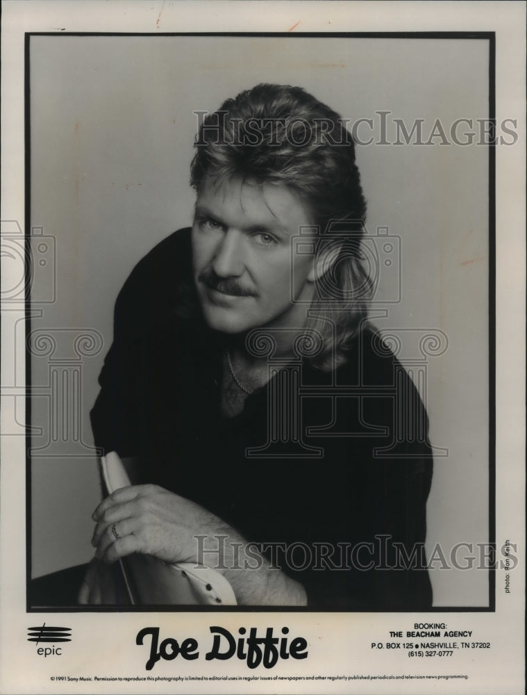 1991 Press Photo Country Singer Joe Digger for Waukesha County Fair - mjp10035 - Historic Images