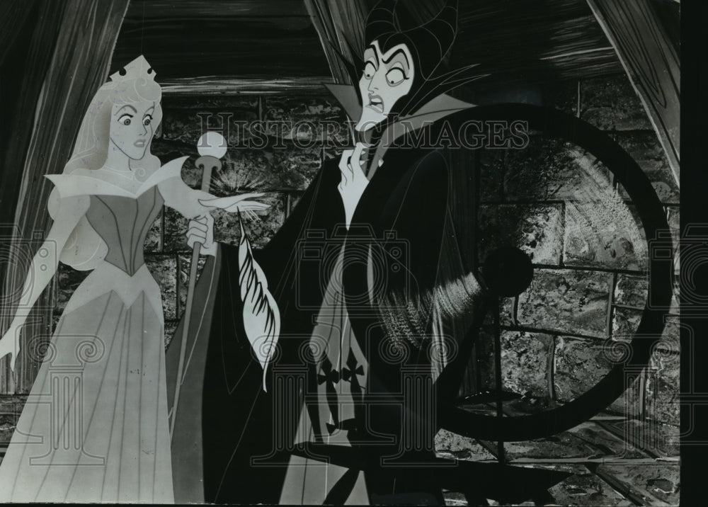 1970 Press Photo Briar Rose, Wicked Witch in Walt Disney's "Sleeping Beauty" - Historic Images