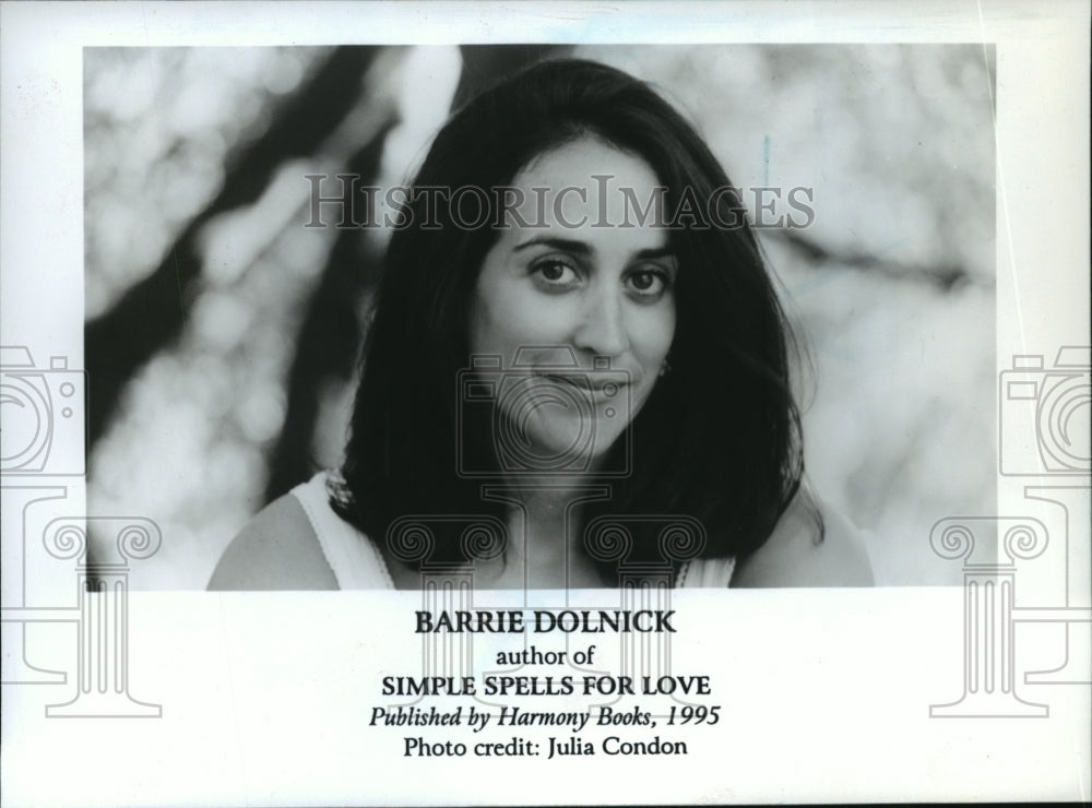 1995, Barrie Dolnick, Author &quot;Simple Spells for Love&quot; Harmony Books - Historic Images