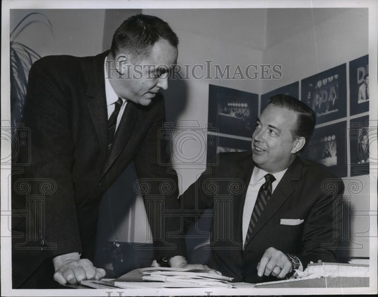 1964, Producer Al Morgan, Host Hugh Downs of "Today" Show - mjp10121 - Historic Images