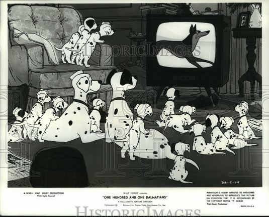 1961 Press Photo A scene from Walt Disney's One Hundred and One Dalmatians. - Historic Images