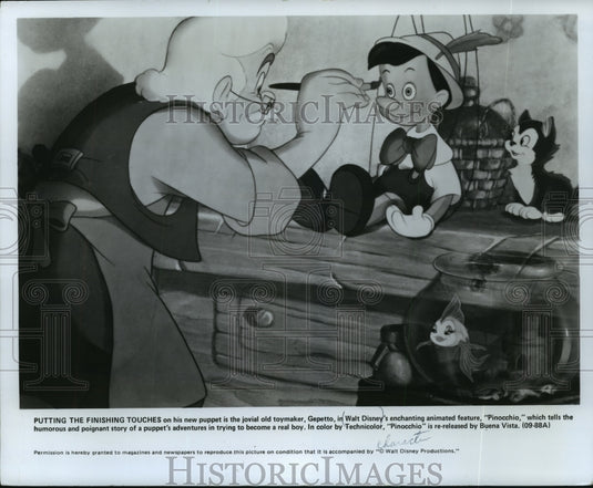 1978 Press Photo A scene from Walt Disney's cartoon film, Pinocchio. - mjp10276 - Historic Images
