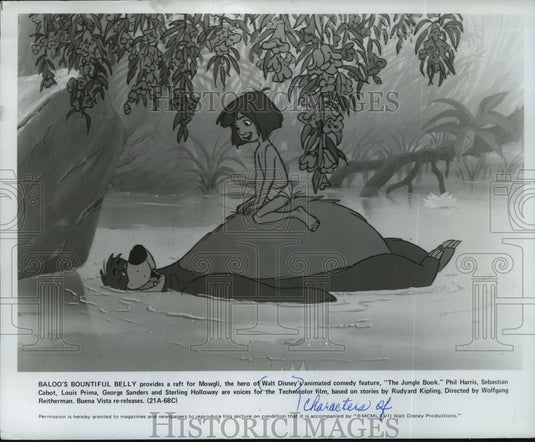 1967, A scene from Walt Disney's cartoon, The Jungle Book. - Historic Images