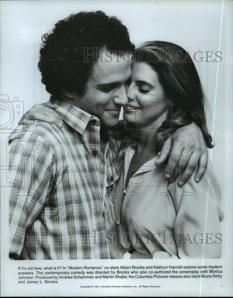 1981, Albert Brooks, Kathryn Harrold in "Modern Romance" Movie - Historic Images