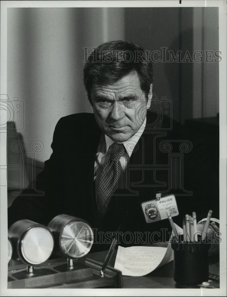 1974 Press Photo Actor Jackie Cooper in &quot;Police Story&quot; NBC TV Series - mjp10509 - Historic Images