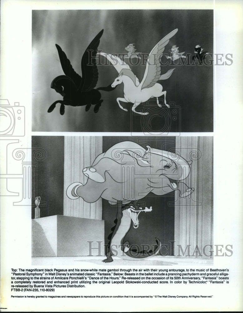 1990 Press Photo Scenes from Walt Disney's classic Fantasia. - mjp10587 - Historic Images