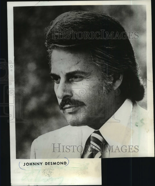 1982 Press Photo Johnny Desmond, traditional pop music singer and actor. - Historic Images