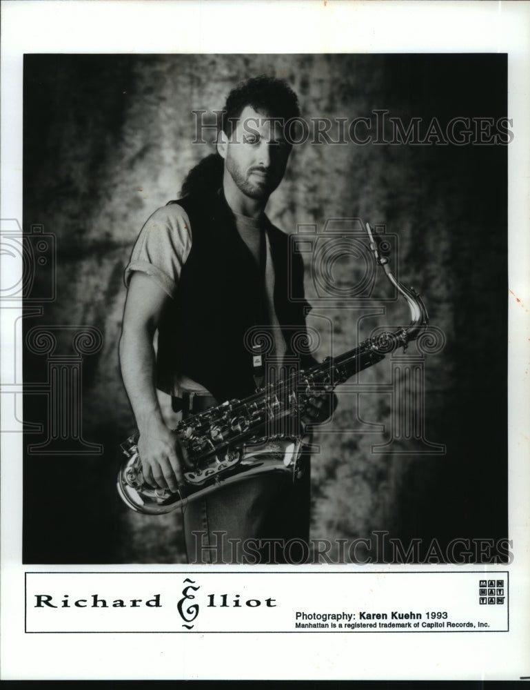 1993 Press Photo Richard Elliot, jazz saxophone player. - mjp10792 - Historic Images