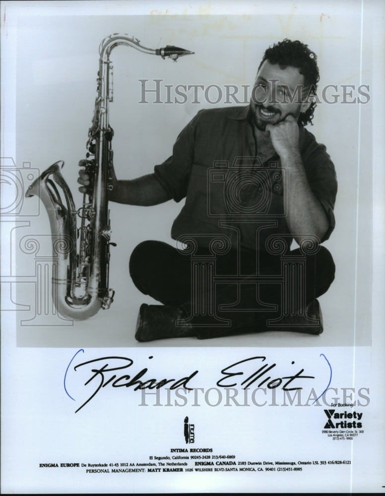 1991 Press Photo Richard Elliot, jazz saxophone player. - mjp10799 - Historic Images
