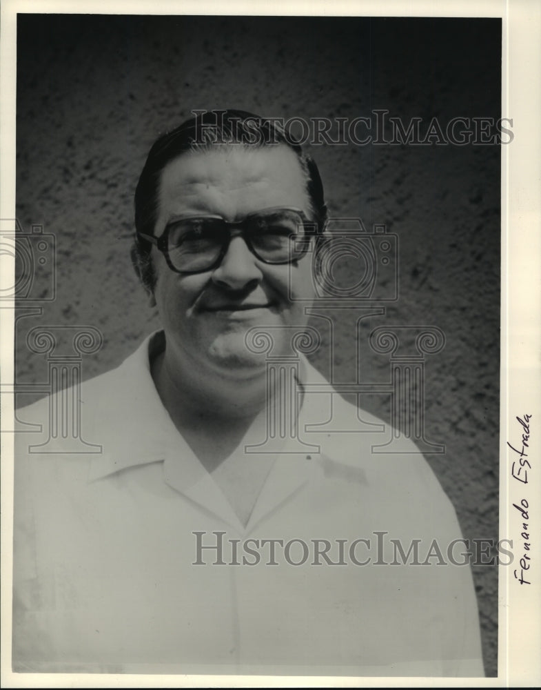 1987 Press Photo Fernando Estrada of Autonomous Technological Institute Mexico. - Historic Images