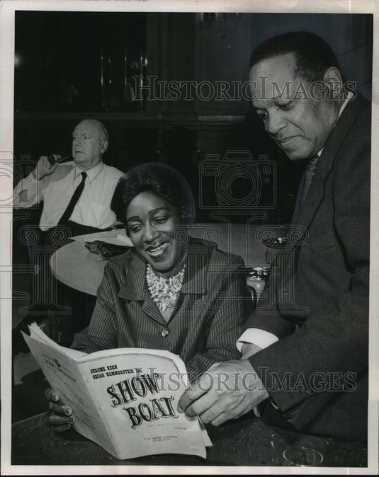 1963, Helen Dowdy and Le Vern Hutcherson star in Show Boat. - Historic Images