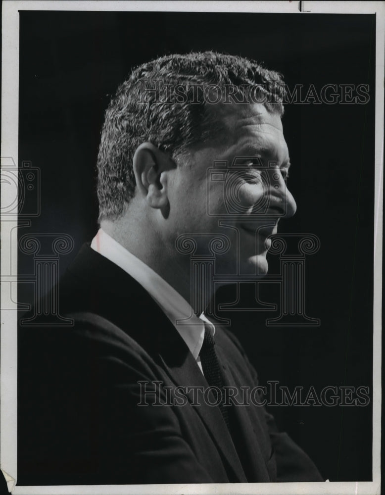 1963 Press Photo David Susskind, TV talk show host and producer, in Wisconsin.-Historic Images