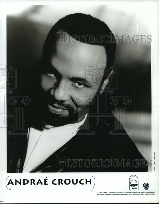 1994, Andrae Crouch, gospel singer, songwriter and record producer. - Historic Images
