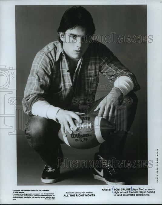 1983, Tom Cruise stars in All the Right Moves. - mjp10924 - Historic Images
