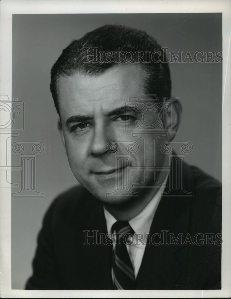 1966 Press Photo Michael H. Dann, Vice President Programming for CBS TV. - Historic Images