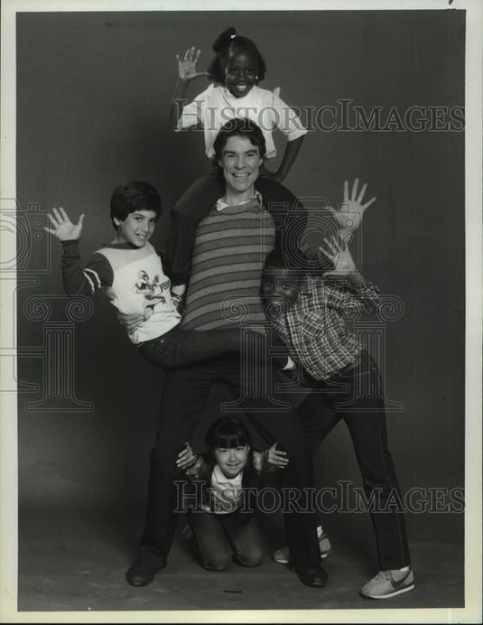 1984, Jacques d'Amboise and students on NBC television special. - Historic Images