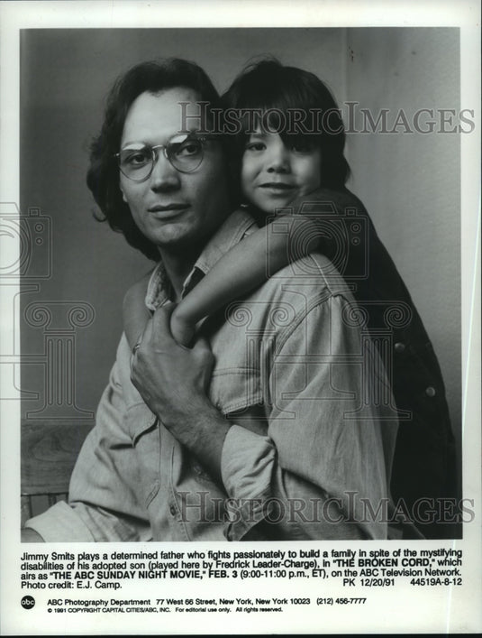 1991, Jimmy Smits and Fredrick Leader-Charge in The Broken Cord. - Historic Images