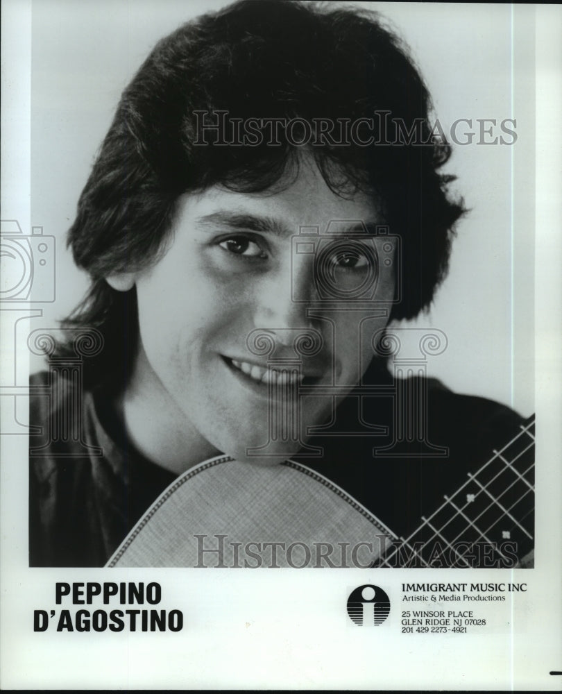 1986, Peppino D'Agostino, Italian acoustic finger-style guitarist. - Historic Images