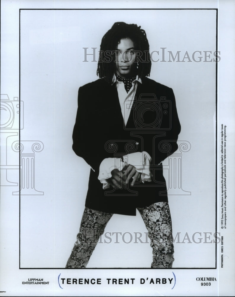 1993, Terence Trent D&#39;Arby, pop singer, songwriter and musician. - Historic Images