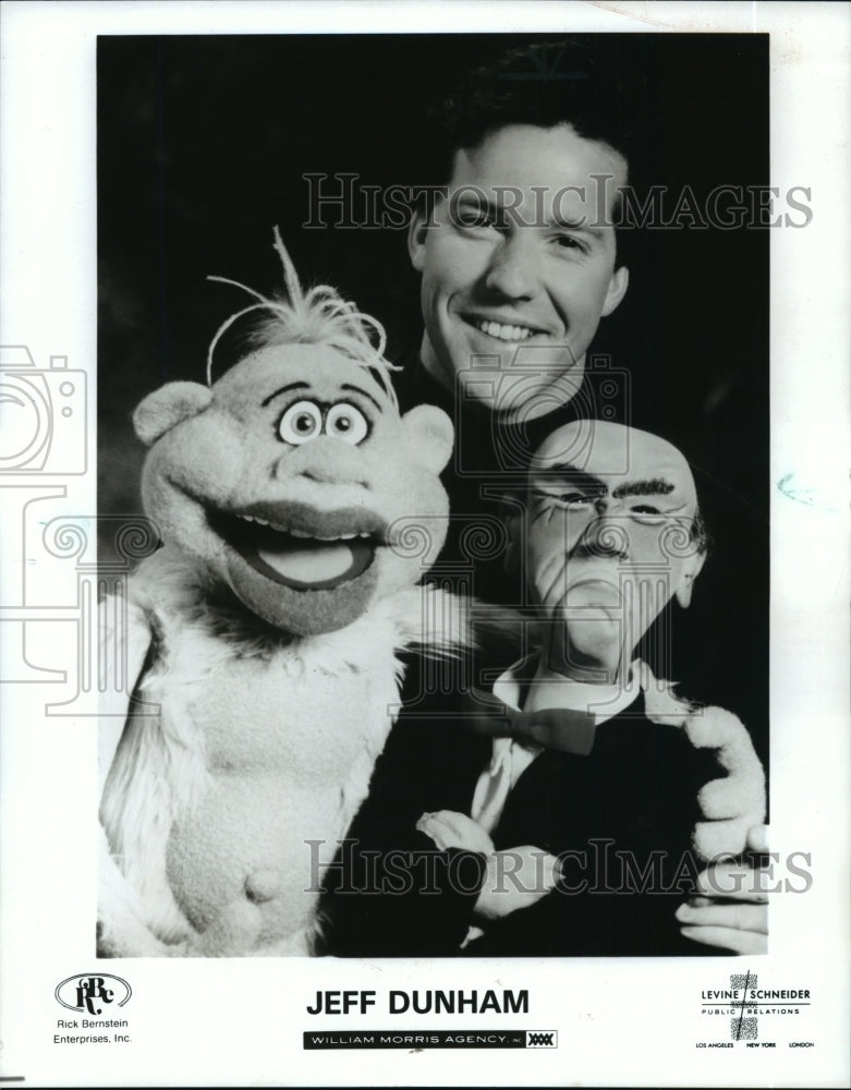1994, Ventriloquist Jeff Dunham and his puppets. - mjp11271 - Historic Images