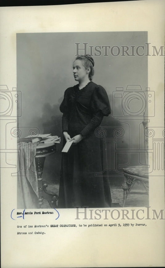 1959, Reverend. Annis Ford Eastman as featured in "Great Companions" - Historic Images