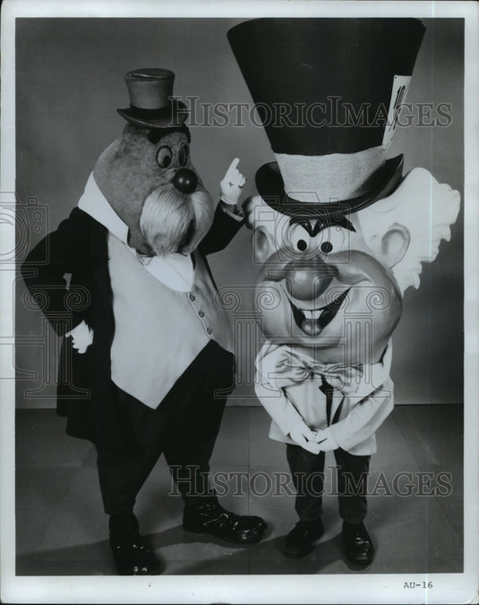 1972, The Walrus and Mad Hatter at Disney on Parade in Milwaukee. - Historic Images