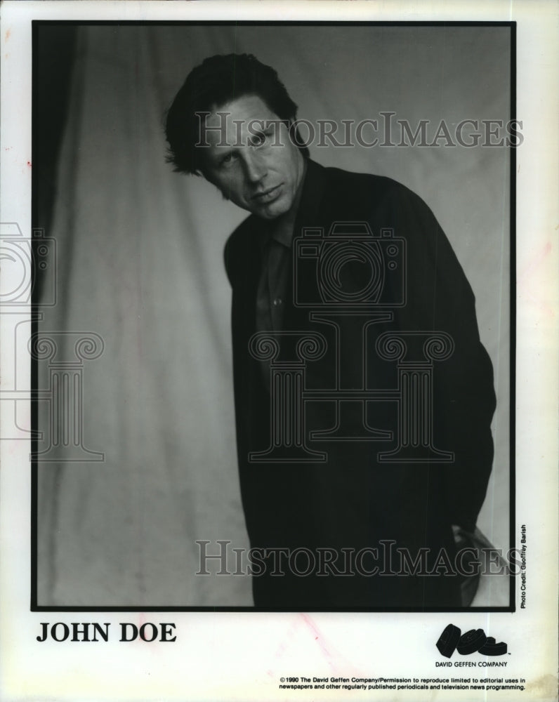 1990 Press Photo John Doe, rock singer, musician, poet and actor. - mjp11472 - Historic Images