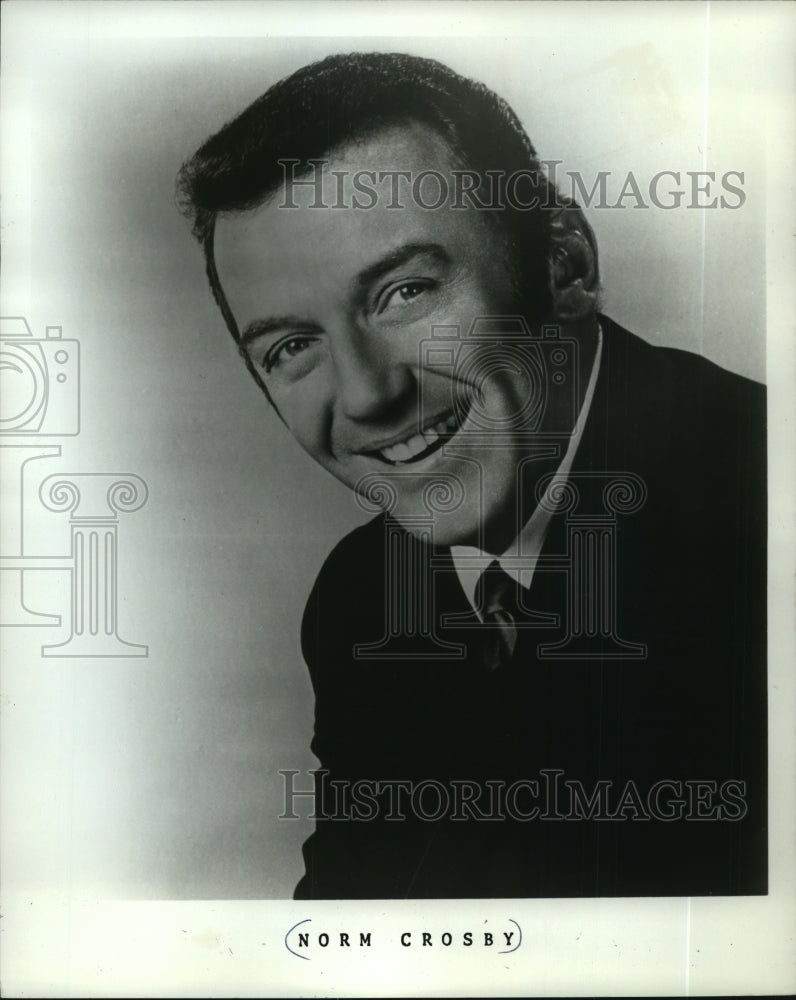 1970 Press Photo Norm Crosby, stand-up comedian. - mjp11512 - Historic Images