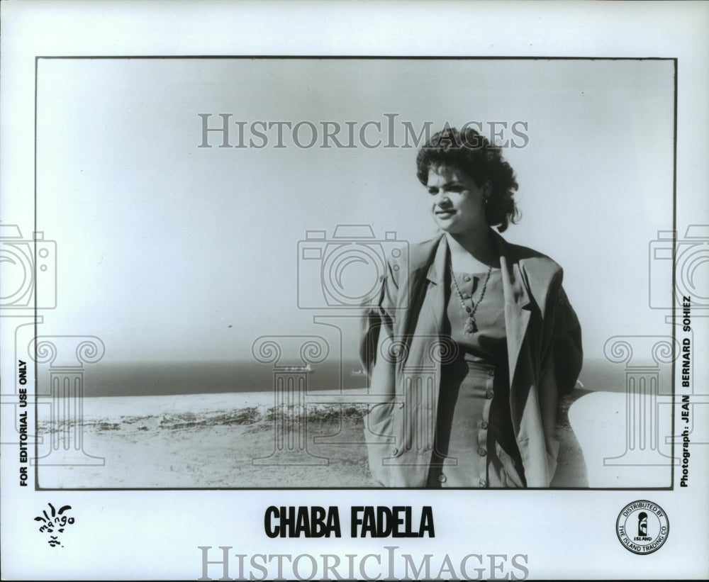 1989 Press Photo Chaba Fadela, Algerian rai musician and actress. - mjp11541 - Historic Images