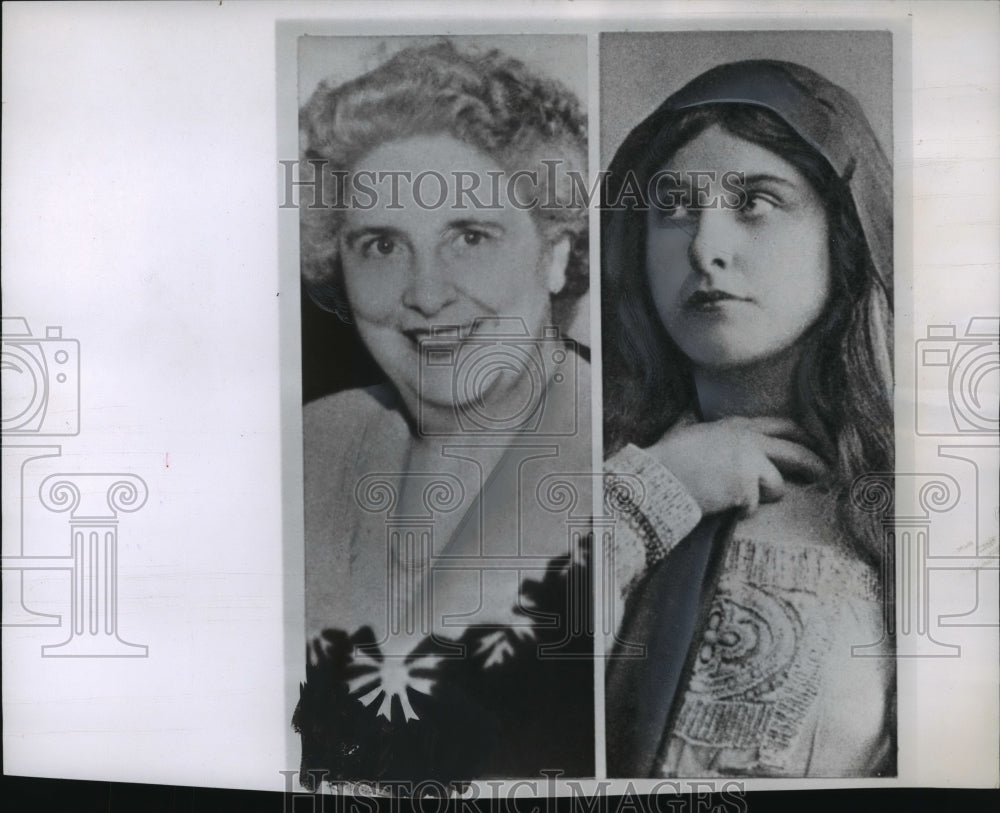 1958, Opera Singer Geraldine Farrar Now &amp; Then - mjp11600 - Historic Images